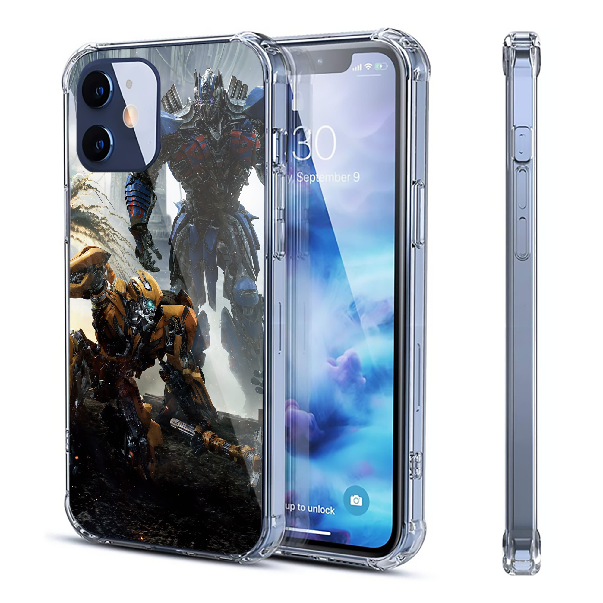 （画像用） Transformers トランスフォーマー 【iPhone 12シリーズ対応】透明スマホケース（クリアソフトケース）